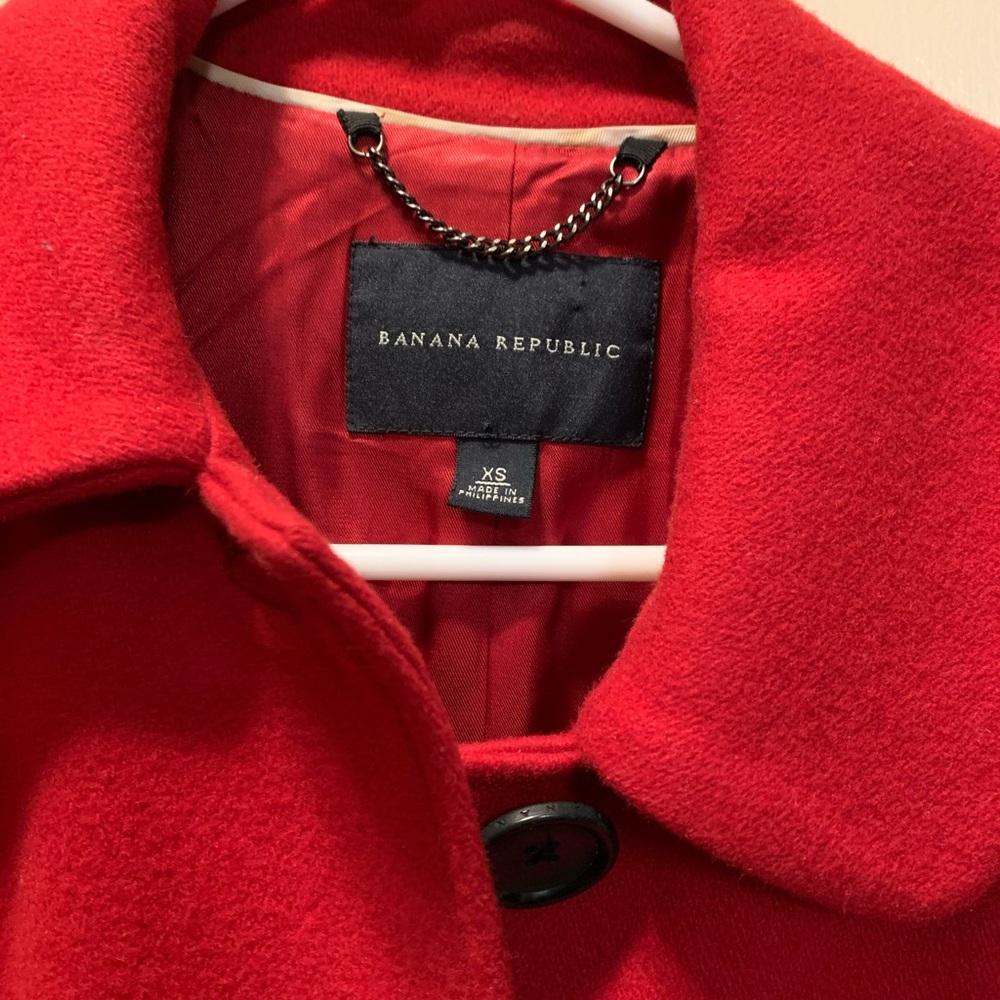 Banana Republic XS Red Coat